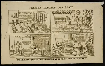 estampe PREMIER TABLEAU DES ETATS. 1968.94.8 Photo