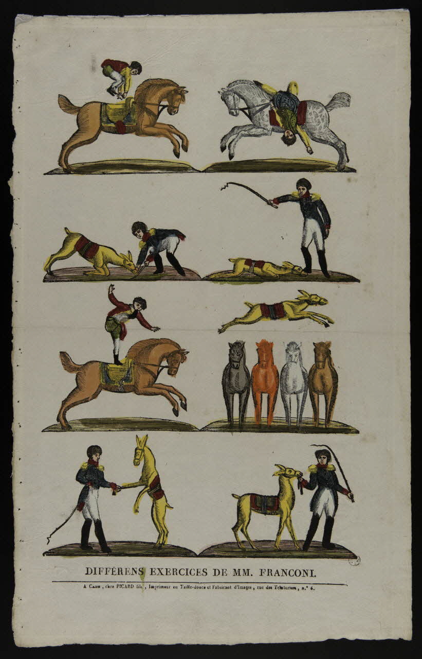 Alphonse Picard imagerie ancienne DIFFERENS EXERCICES DE MM. FRANCONI Caen 1828-1838 1968.94.9 Photo