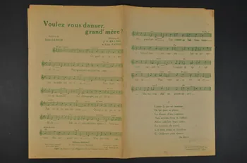 chanson partition de musique 1966.159.18 Photo Mucem