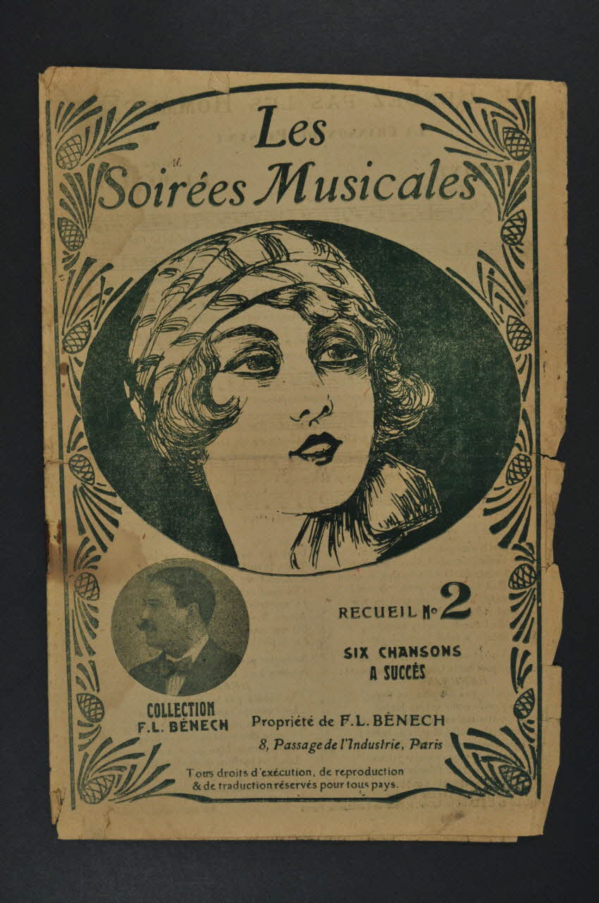Ernest Dumont ; Ferdinand Louis Bénech chanson petit format Île-de-France, France 1919 1966.159.2 Photo Mucem