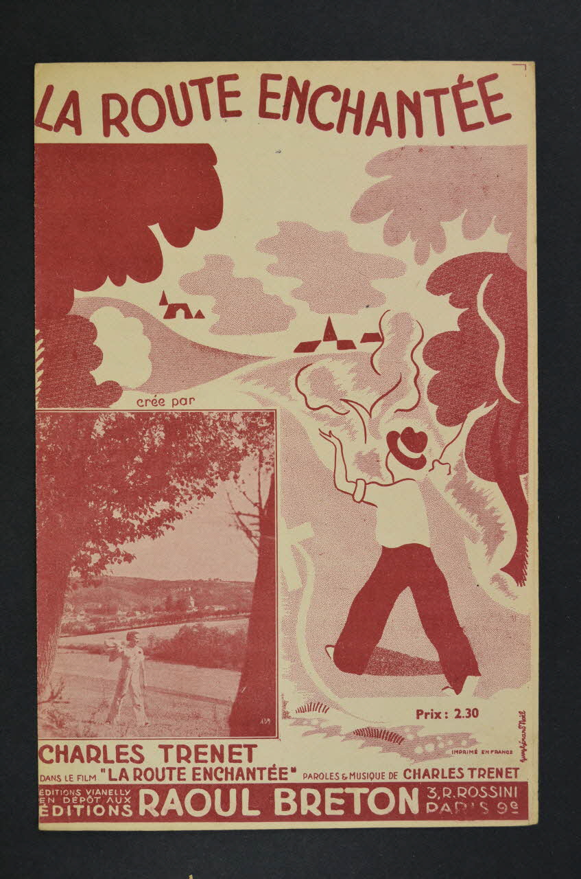 Charles Trénet ; Raoul Breton chanson petit format Paris 9ème 1939 1966.160.16 Photo Mucem