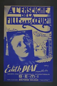 Jean Villard ; S.E.M.I; chanson petit format Paris 8ème 1951 1965.166.12 Photo Mucem