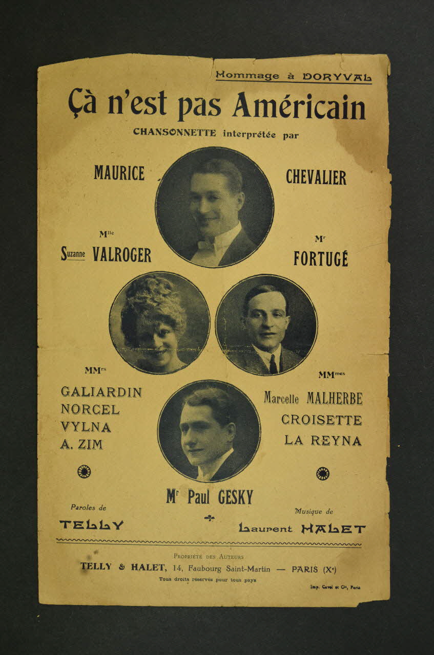 chanson petit format 1966.161.4 Photo Mucem