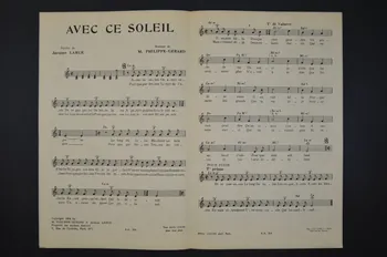 Philippe Gérard ; Jacques Larue ; André Claveau ; Edith Piaf ; Yves Montand chanson petit format Paris 8ème 1954 1965.166.15 Photo Mucem