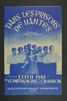 Marc Herrand ; Edith Piaf ; Les Compagnons De La Chanson ; S.E.M.I; chanson petit format Paris 8ème 1946 1965.166.16 Photo Mucem
