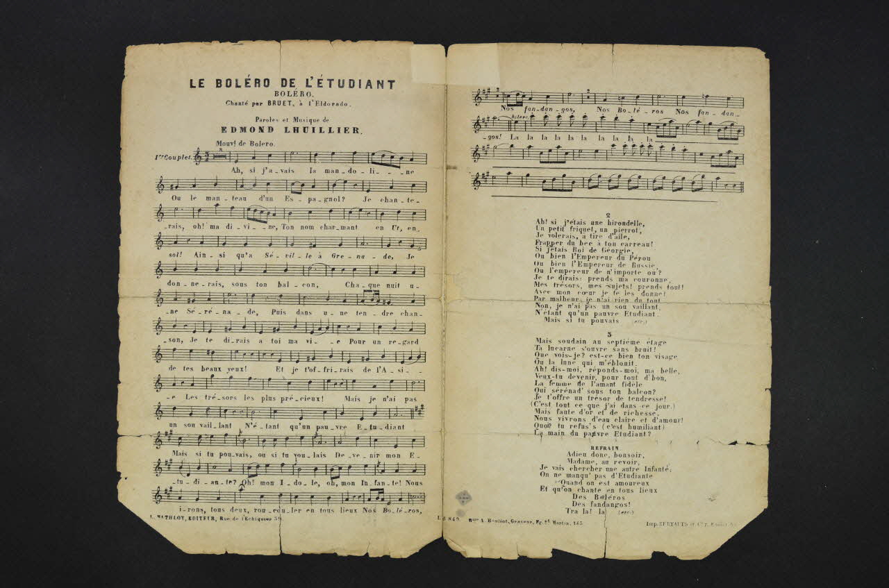 chanson petit format 1966.164.10 Photo Mucem