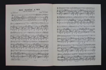 Norbert Glanzberg ; Jean Constantin ; Edith Piaf ; Comuffra; chanson petit format Paris 8ème 1958 1965.166.26 Photo Mucem