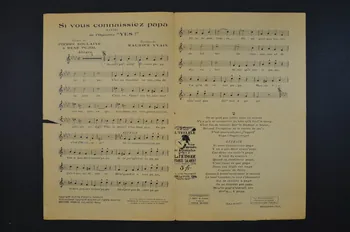 René Pujol ; Pierre Soulaine ; Maurice Yvain ; Louvigny ; Francis F. Salabert chanson petit format Île-de-France, France 1928 1966.164.30 Photo Mucem