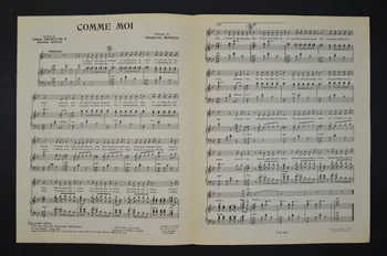 Michelle Senlis ; Claude Delécluse ; Marguerite Monnot ; Edith Piaf ; Méridian, Les Nouvelles éditions; chanson petit format Paris 8ème 1958 1965.166.34 Photo Mucem