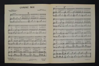 Michelle Senlis ; Claude Delécluse ; Marguerite Monnot ; Edith Piaf ; Méridian, Les Nouvelles éditions; chanson petit format Paris 8ème 1958 1965.166.35 Photo Mucem