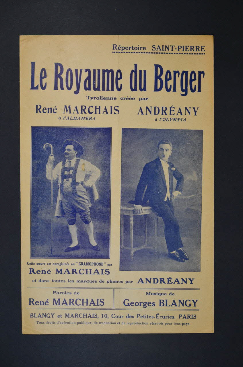 chanson petit format 1966.164.4 Photo Mucem