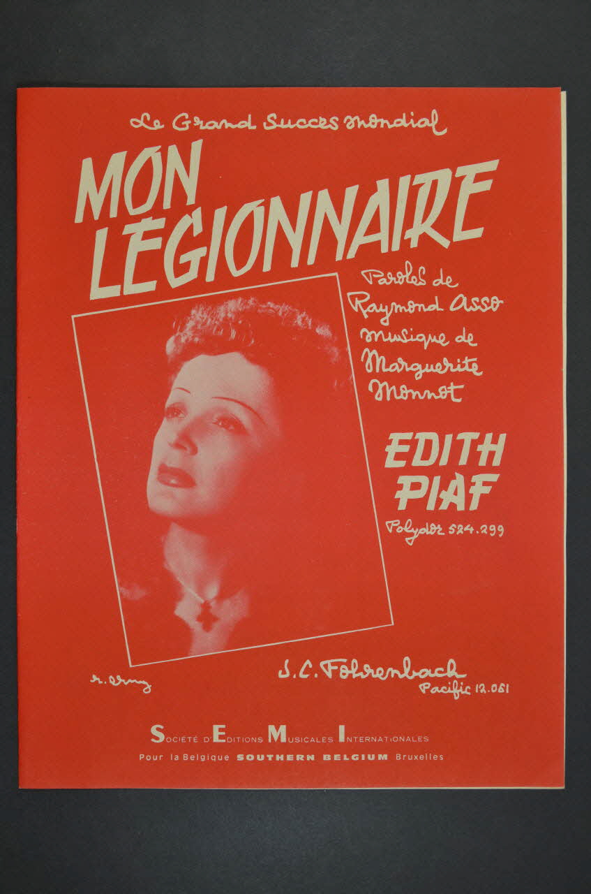 Marguerite Monnot ; Raymond Asso ; Edith Piaf ; Editions De Paris; ; S.E.M.I; chanson petit format Île-de-France, France 1936 1965.166.4 Photo Mucem