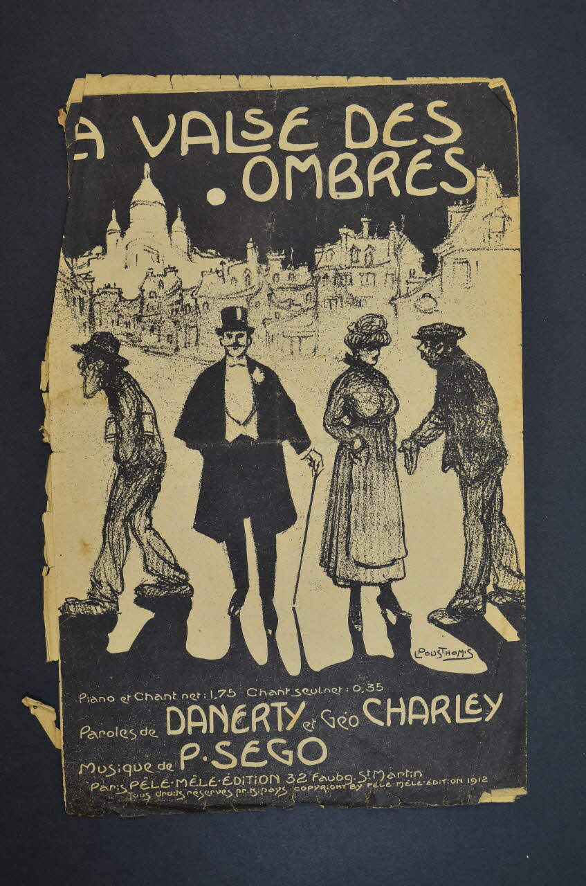 Geo Pharley ; A. Danerty ; Paul Ségo ; Pêle-Mêle Edition; chanson petit format Île-de-France, France 1912 1966.164.6 Photo Mucem