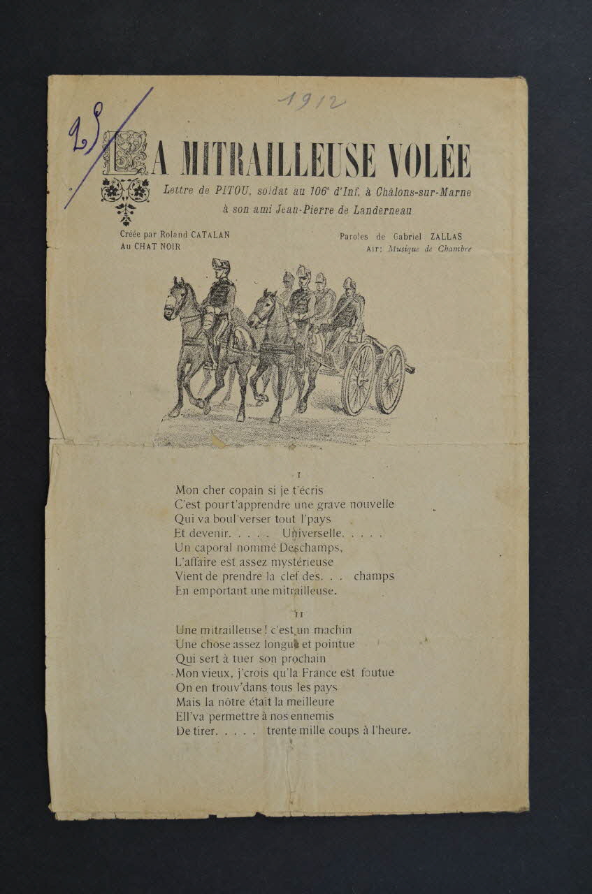 chanson petit format 1966.165.12 Photo Mucem