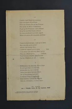 chanson petit format 1966.165.12 Photo Mucem
