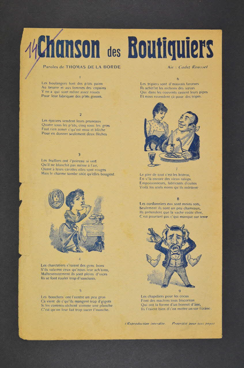 chanson petit format 1966.165.19 Photo Mucem