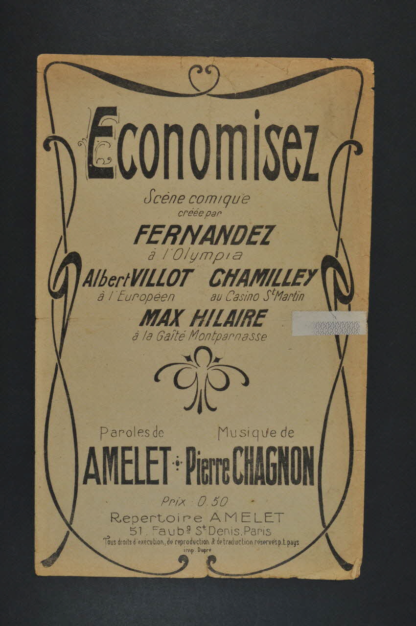 chanson petit format 1966.165.22 Photo Mucem