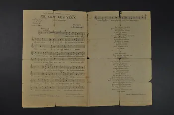 E. De Nève ; G. Robichon ; H. Delormel chanson petit format Île-de-France, France 1916 1966.165.26 Photo Mucem