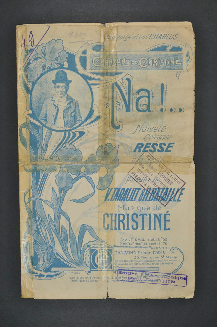 Henri Bataille ; Valentin Tarault ; Henri Christiné chanson petit format Île-de-France, France 1909 1966.165.29 Photo Mucem