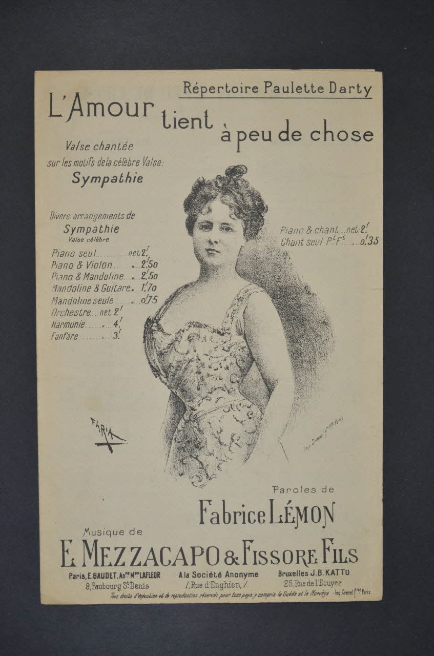 chanson petit format 1965.167.12 Photo Mucem