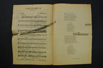 J. Vercolier ; A. Schmit ; Léonce Junka chanson petit format 1911 1966.165.41  Photo Mucem