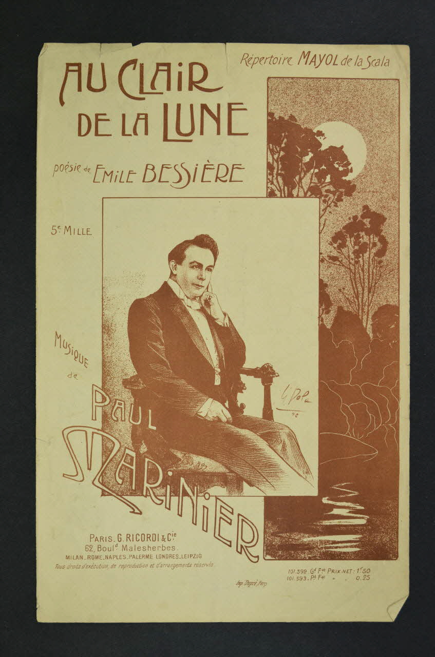 chanson petit format 1965.167.6 Photo Mucem