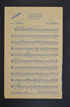 Fermo Dante Marchetti ; Maurice De Féraudy chanson petit format 1908 1965.168.14  Photo Mucem