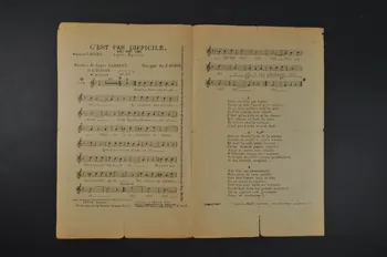 G. Turpin ; R. Darriet ; J. Dorin ; Georges Roger ; Smyth chanson petit format 1913 1966.165.52 Photo Mucem