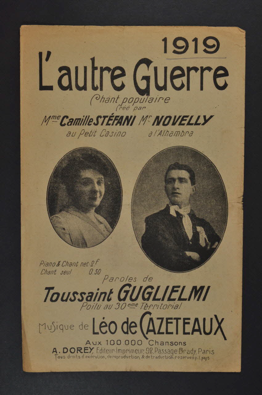 chanson petit format 1966.165.54 Photo Mucem