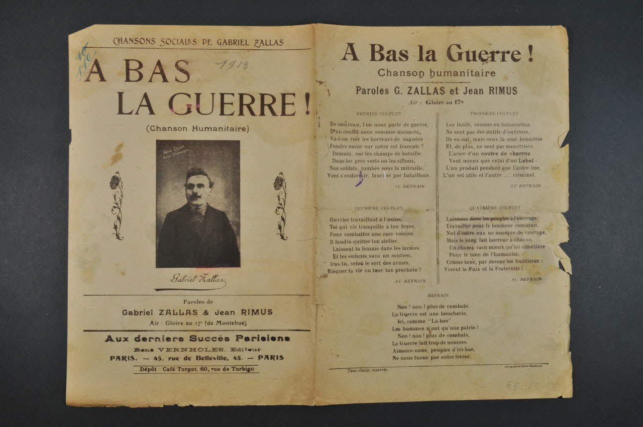 chanson petit format 1966.165.55 Photo Mucem