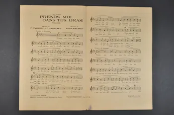 Gaston Groener ; P. Andrieu ; Paul Chaubet ; Lys Gauty ; Smyth chanson petit format 1932 1965.168.22 Photo Mucem