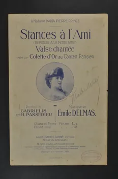 H. Passerieu ; Gabrielis ; Emile Delmas ; Colette D' Or ; Labbé chanson petit format 1910 1965.168.27 Photo Mucem