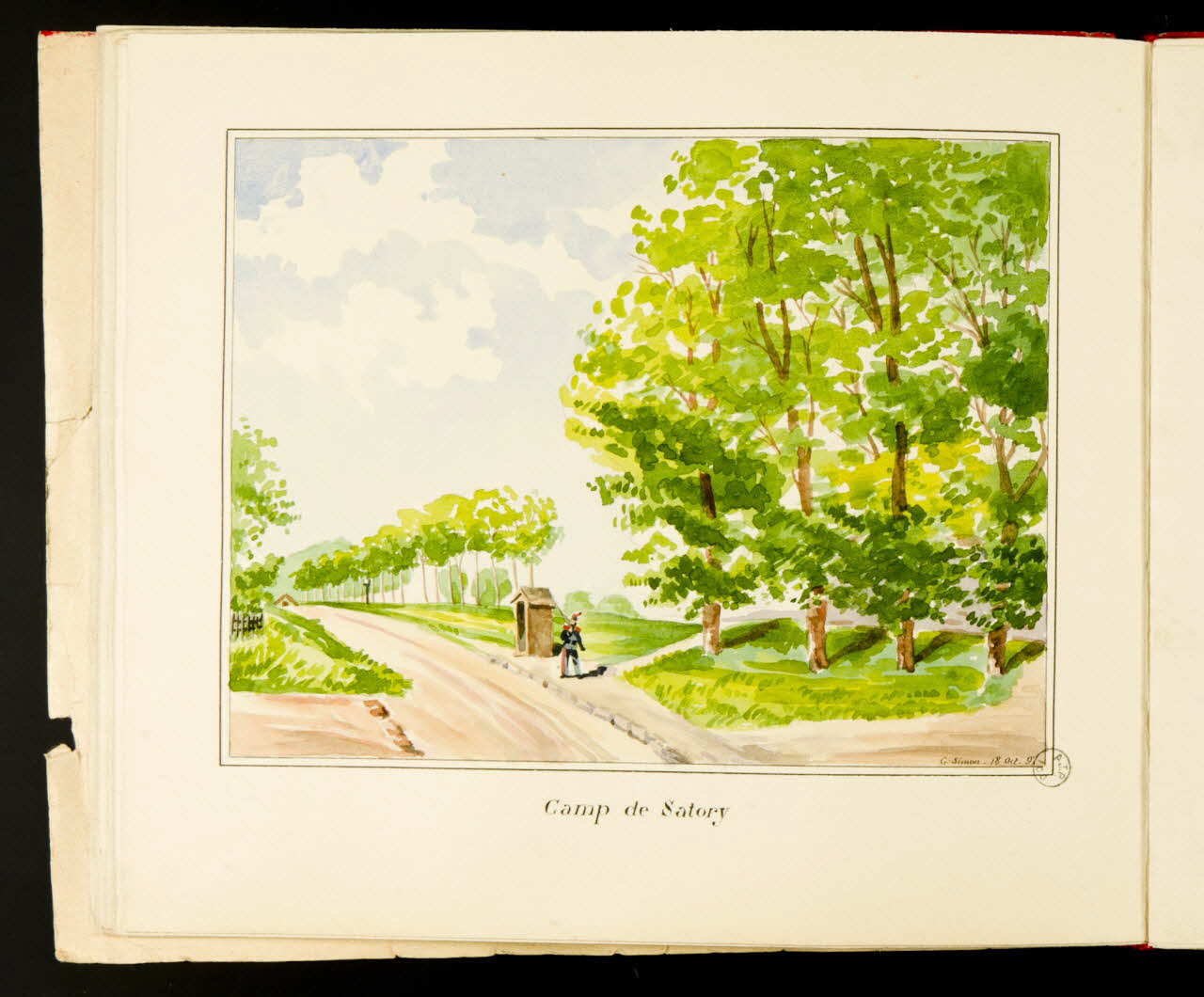 Simon G. partie d'un ensemble de dessins carnet de dessins 1897 1975.101.1.10 Photo