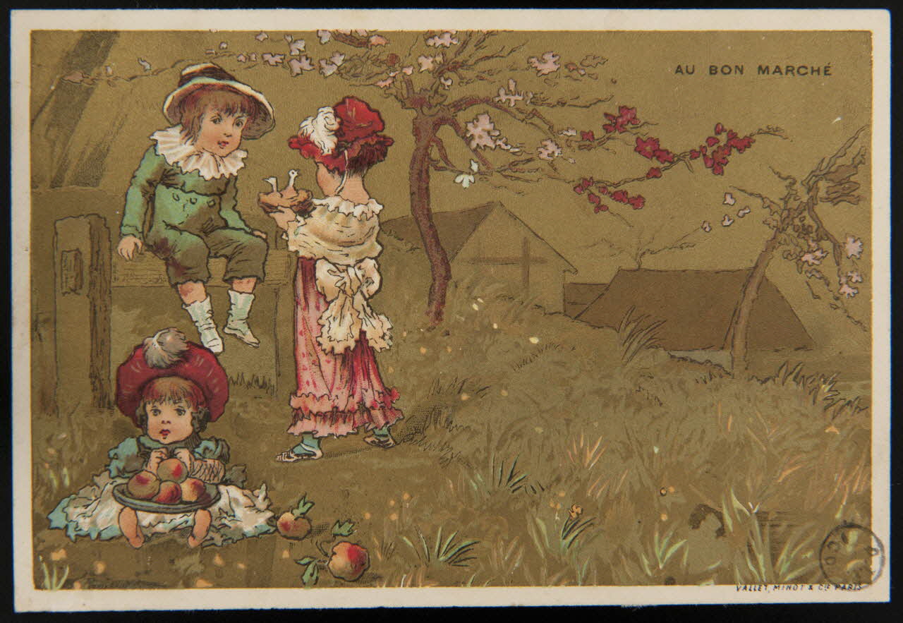 carte réclame Enfants trouvant un nid 1975.102.20 Photo