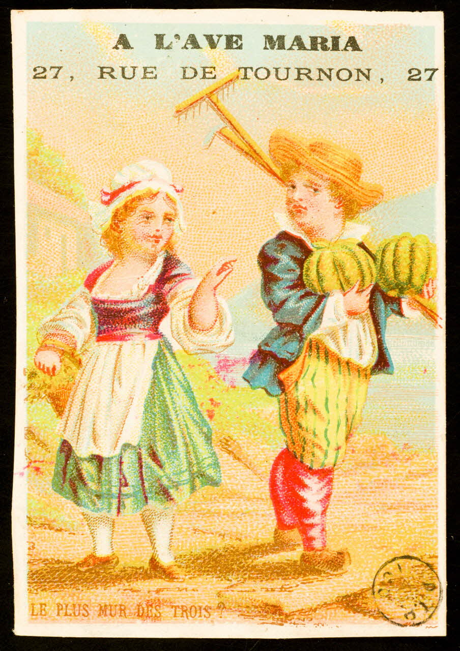 carte réclame chromo 1975.102.35 Photo