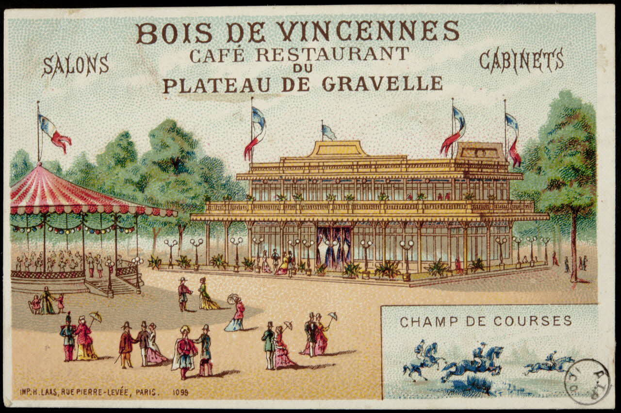 carte réclame CHAMP DE COURSES 1975.102.63 Photo