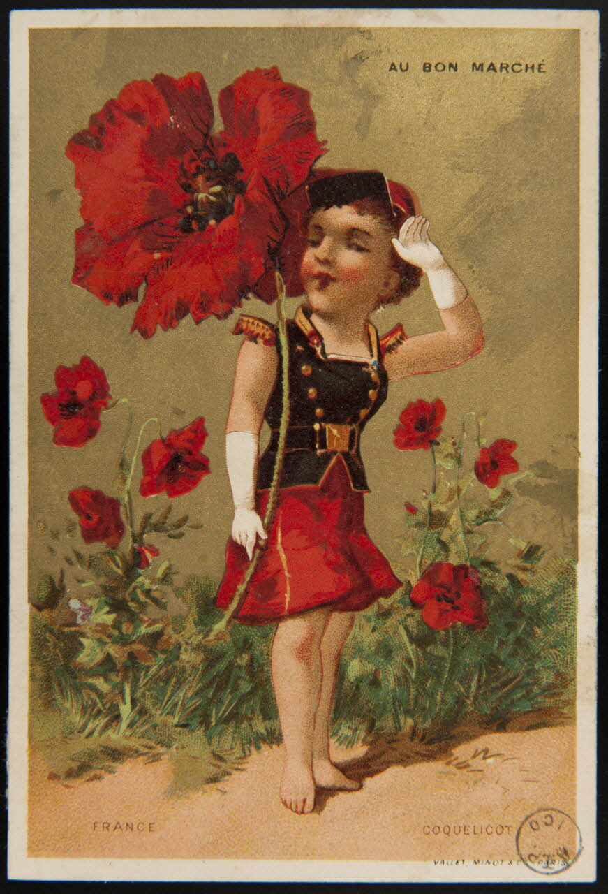 carte réclame FRANCE  COQUELICOT 1975.102.9 Photo