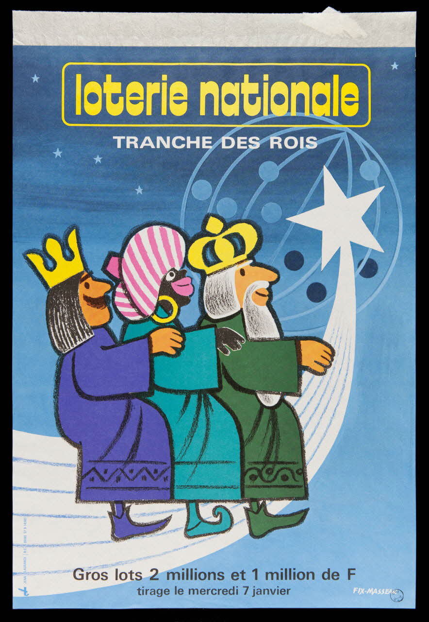 estampe loterie nationale  TRANCHE DES ROIS 1975.103.1 Photo