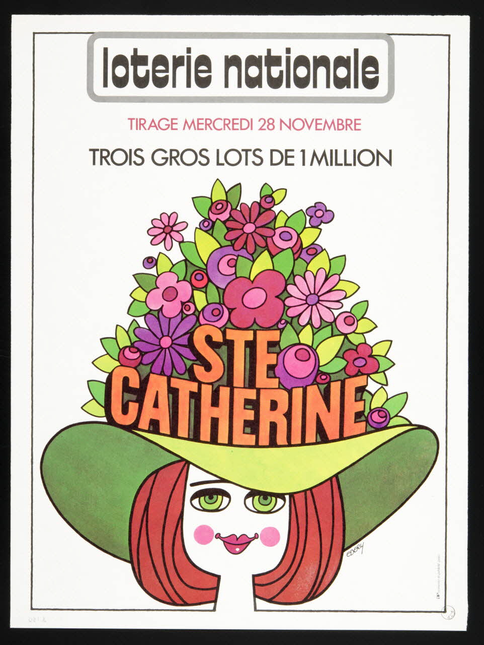 estampe loterie nationale  STE  CATHERINE 1975.103.130 Photo