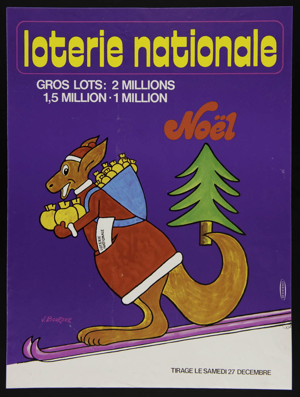 estampe loterie nationale  Noël 1975.103.138 Photo