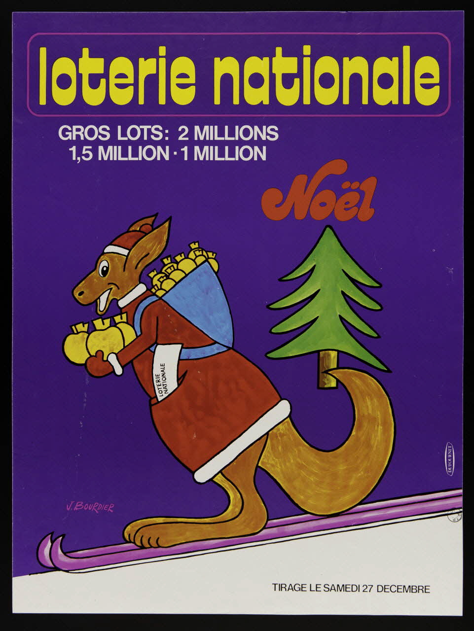 estampe loterie nationale  Noël 1975.103.139 Photo