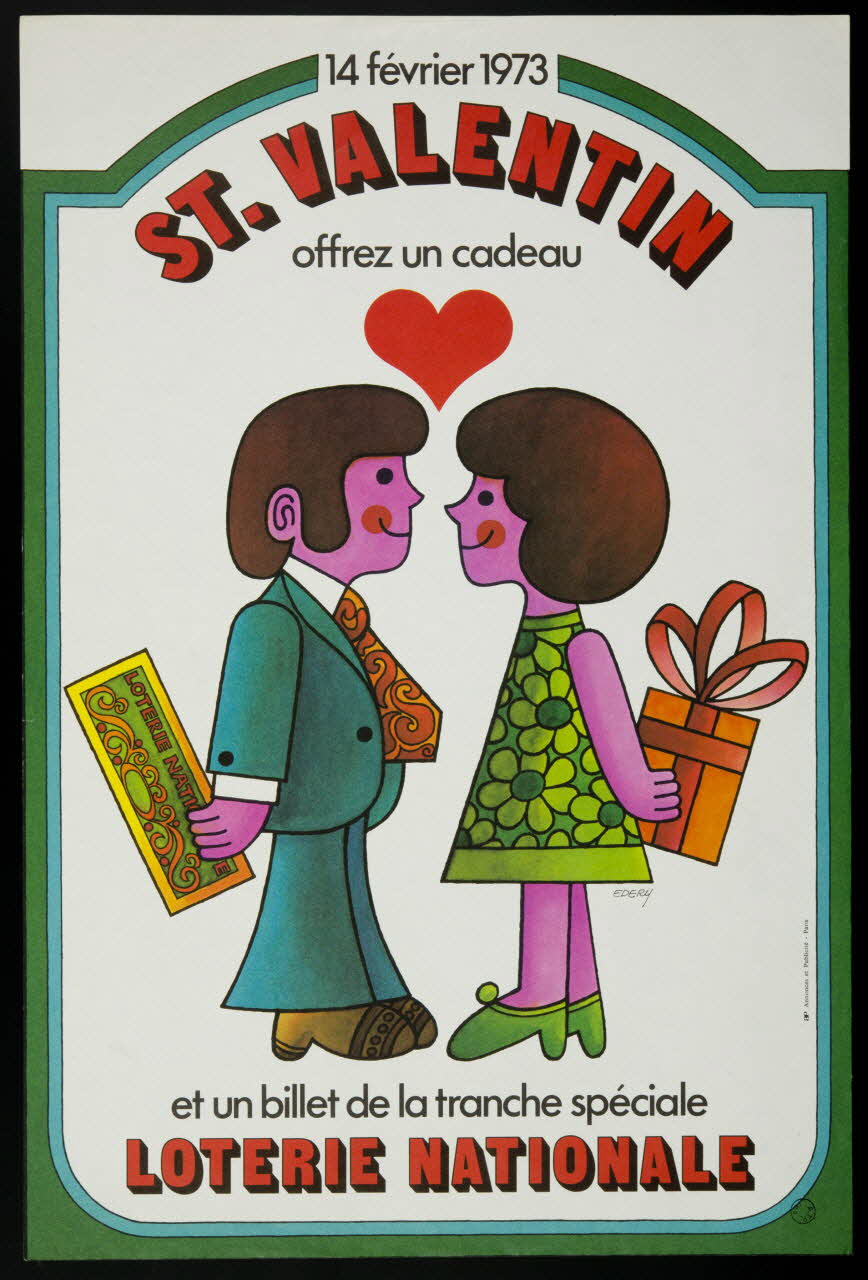 estampe ST. VALENTIN  LOTERIE NATIONALE 1975.103.25 Photo