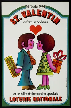 estampe ST. VALENTIN  LOTERIE NATIONALE 1975.103.28 Photo
