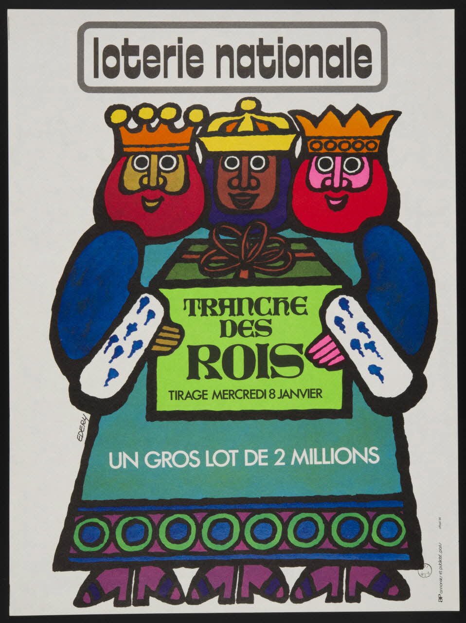 estampe loterie nationale  TRANCHE  DES  ROIS 1975.103.3 Photo