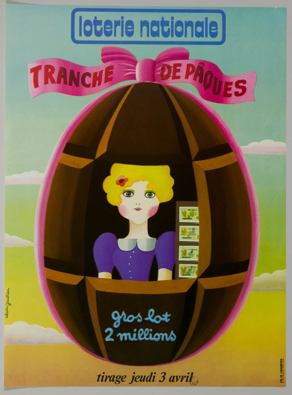 estampe loterie nationale  TRANCHE DE PAQUES 1975.103.44 Photo