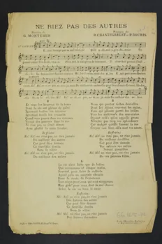 chanson petit format 1966.165.72 Photo Mucem