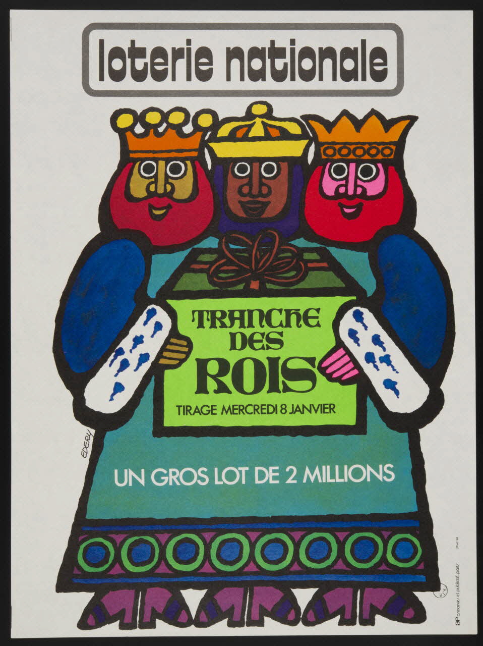 estampe loterie nationale  TRANCHE  DES  ROIS 1975.103.6 Photo