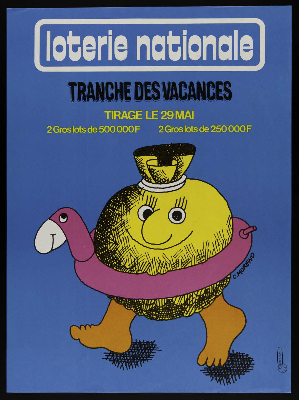 estampe loterie nationale  TRANCHE DES VACANCES 1975.103.60 Photo