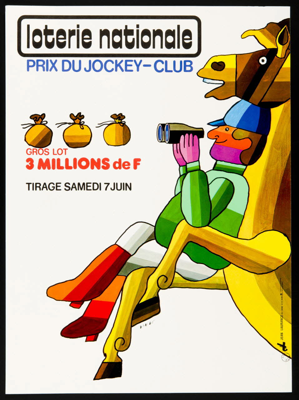 estampe loterie nationale  PRIX DU JOCKEY-CLUB 1975.103.64 Photo