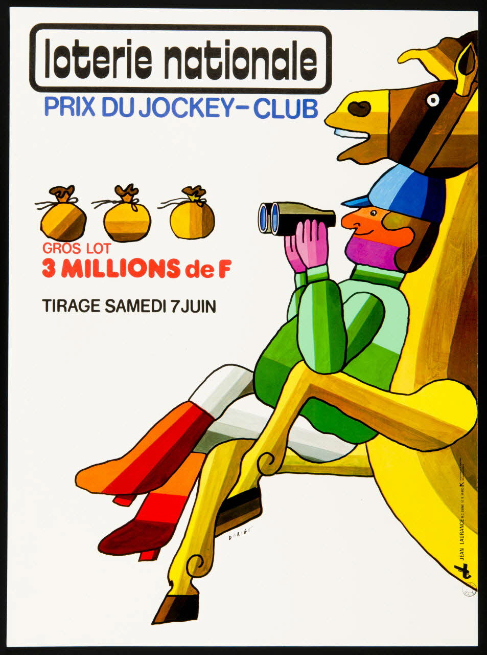 estampe loterie nationale  PRIX DU JOCKEY-CLUB 1975.103.65 Photo